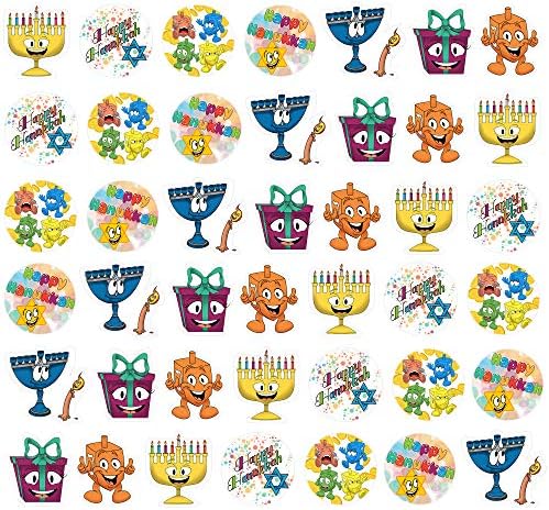 Hanukkah Sticker Roll 150 Count 3-Pack