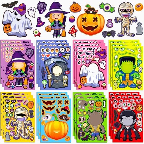 Halloween Stickers for Kids DIY Craft Party Favors