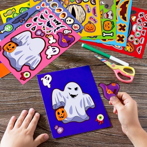 Halloween Stickers for Kids DIY Craft Party Favors